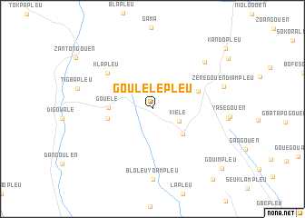 map of Goulélépleu