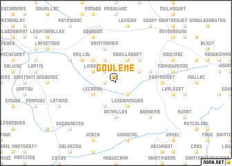 map of Goulème
