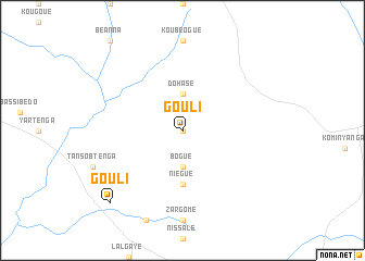 map of Gouli