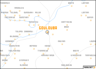 map of Goulouba