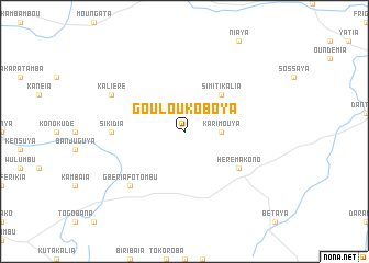 map of Gouloukoboya