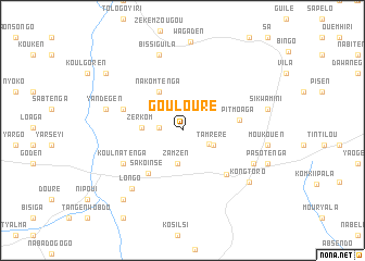 map of Goulouré