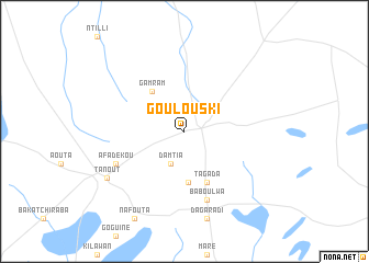 map of Goulouski