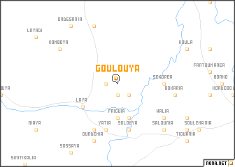 map of Goulouya