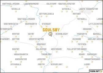 map of Goulsby