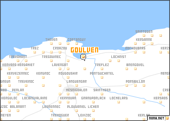 map of Goulven