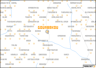 map of Goumbakou