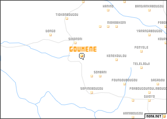 map of Gouméné