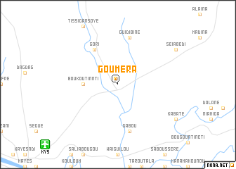 map of Gouméra