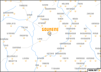 map of Gouméré