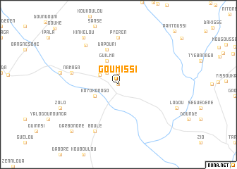 map of Goumissi