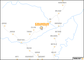 map of Goumoun