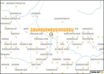 map of Goumourhou-Sinngreu