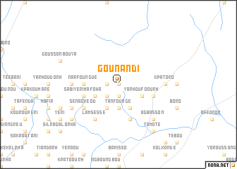 map of Gounandi