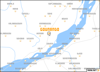 map of Gounando