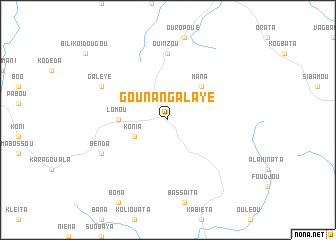 map of Gounangalaye