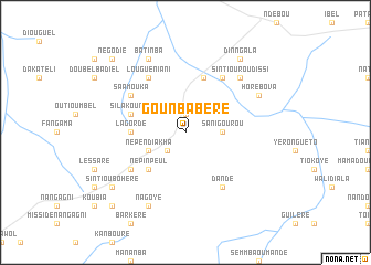 map of Gounbabéré