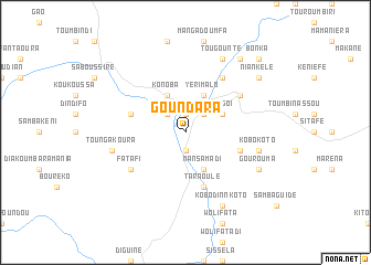 map of Goundara