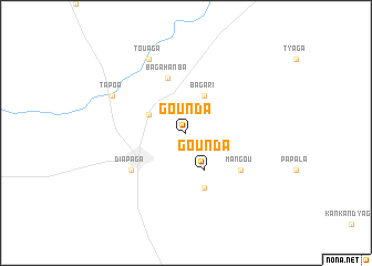 map of Gounda