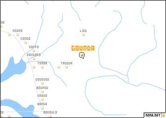 map of Gounda