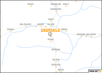 map of Goundelé