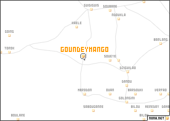 map of Goundey Mango