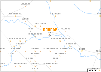 map of Goundé