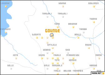 map of Goundé