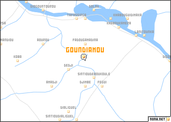map of Goundiamou