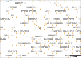 map of Goundidi