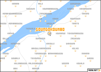 map of Goundo Koumbo