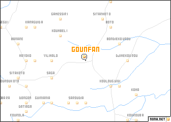 map of Gounfan