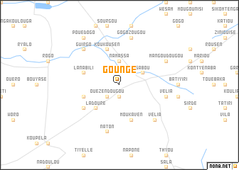 map of Goungé