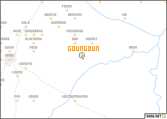 map of Goungoun