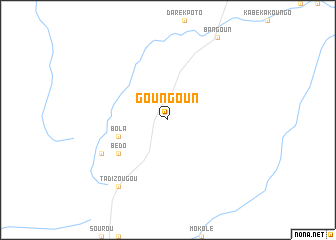 map of Goungoun