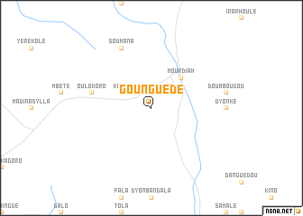 map of Gounguédé