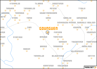 map of Gounguen