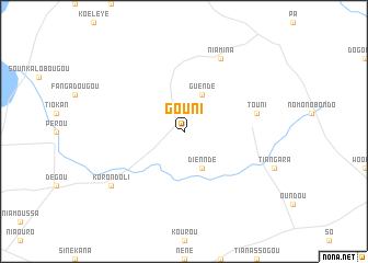 map of Gouni