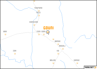map of Gouni