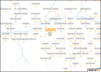 map of Gouni