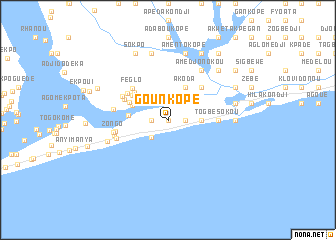 map of Gounkopé