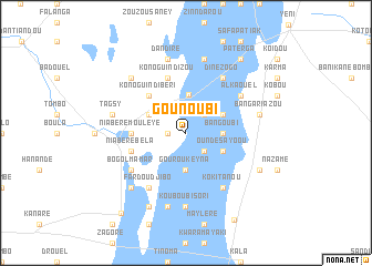 map of Gounoubi