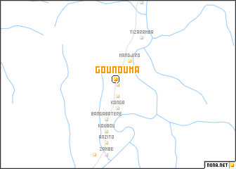 map of Gounouma