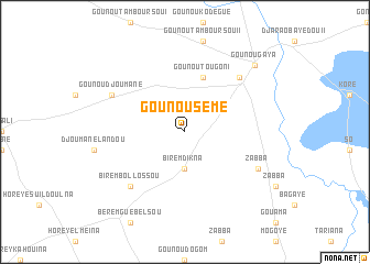 map of Gounou Sémé