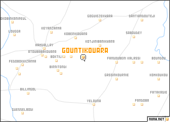 map of Gounti Kouara