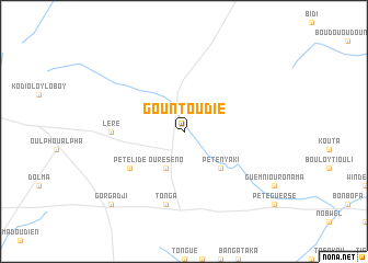 map of Gountoudié