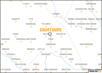 map of Gountouré