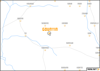 map of Gounyin