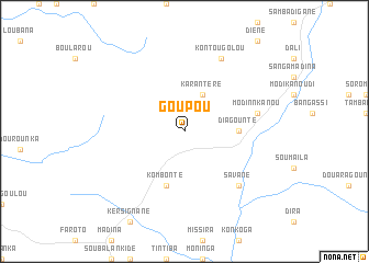 map of Goupou