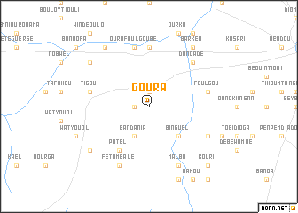 map of Goura